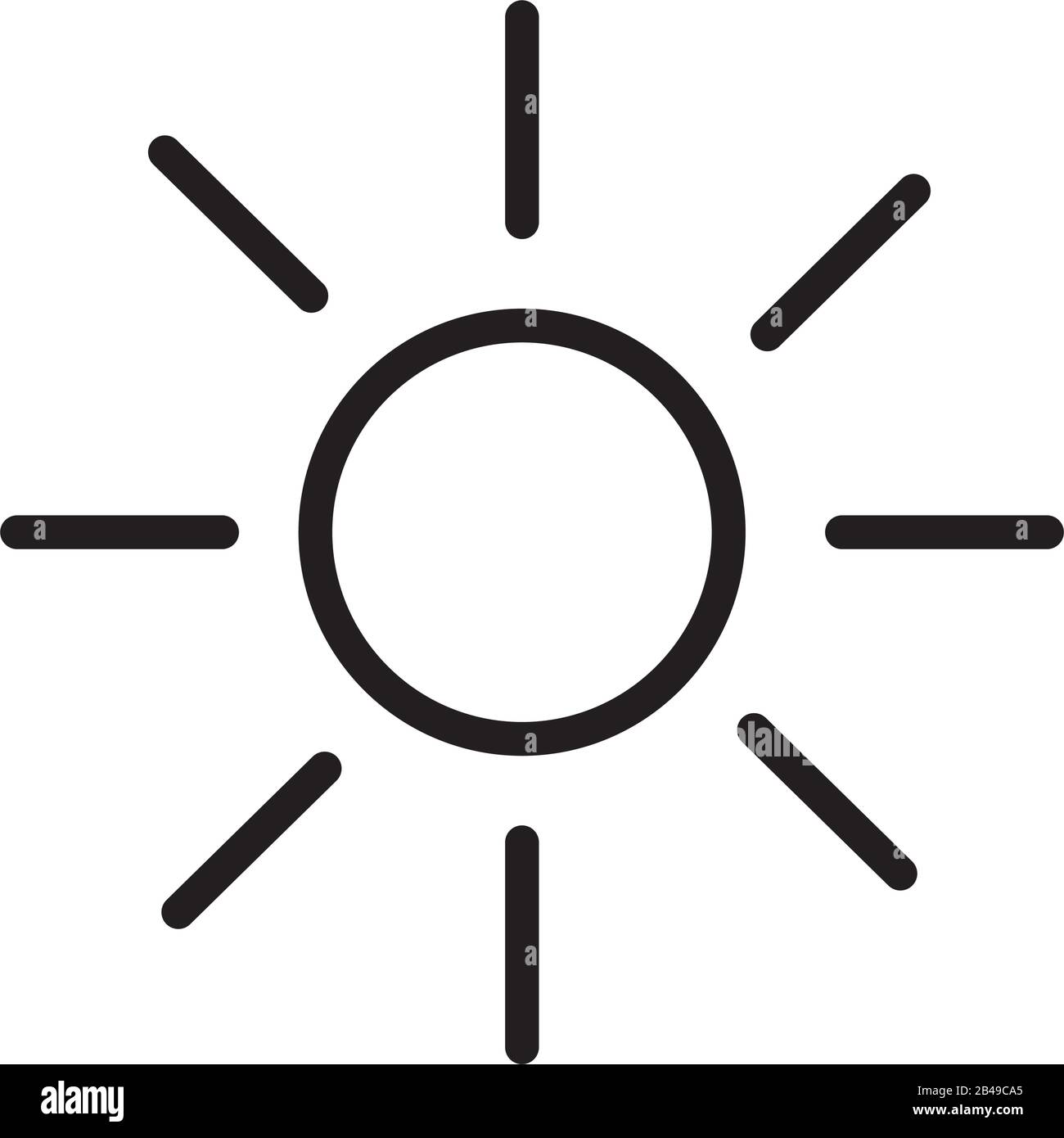 sun star line style icon Stock Vector Image & Art - Alamy