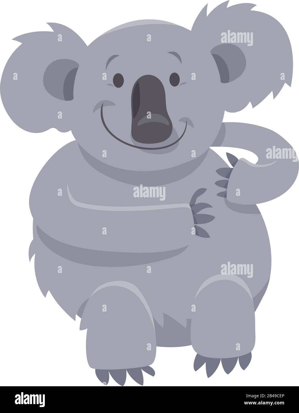 Illustration of koala, with white background vector Stock Vector