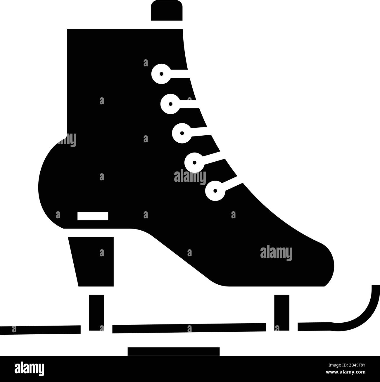 Skating black icon, concept illustration, vector flat symbol, glyph ...