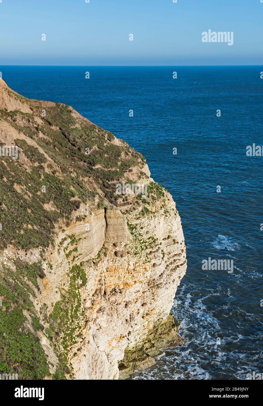 Coastline sea cliffs erosion eroded chalk cliff vertical hi-res stock ...