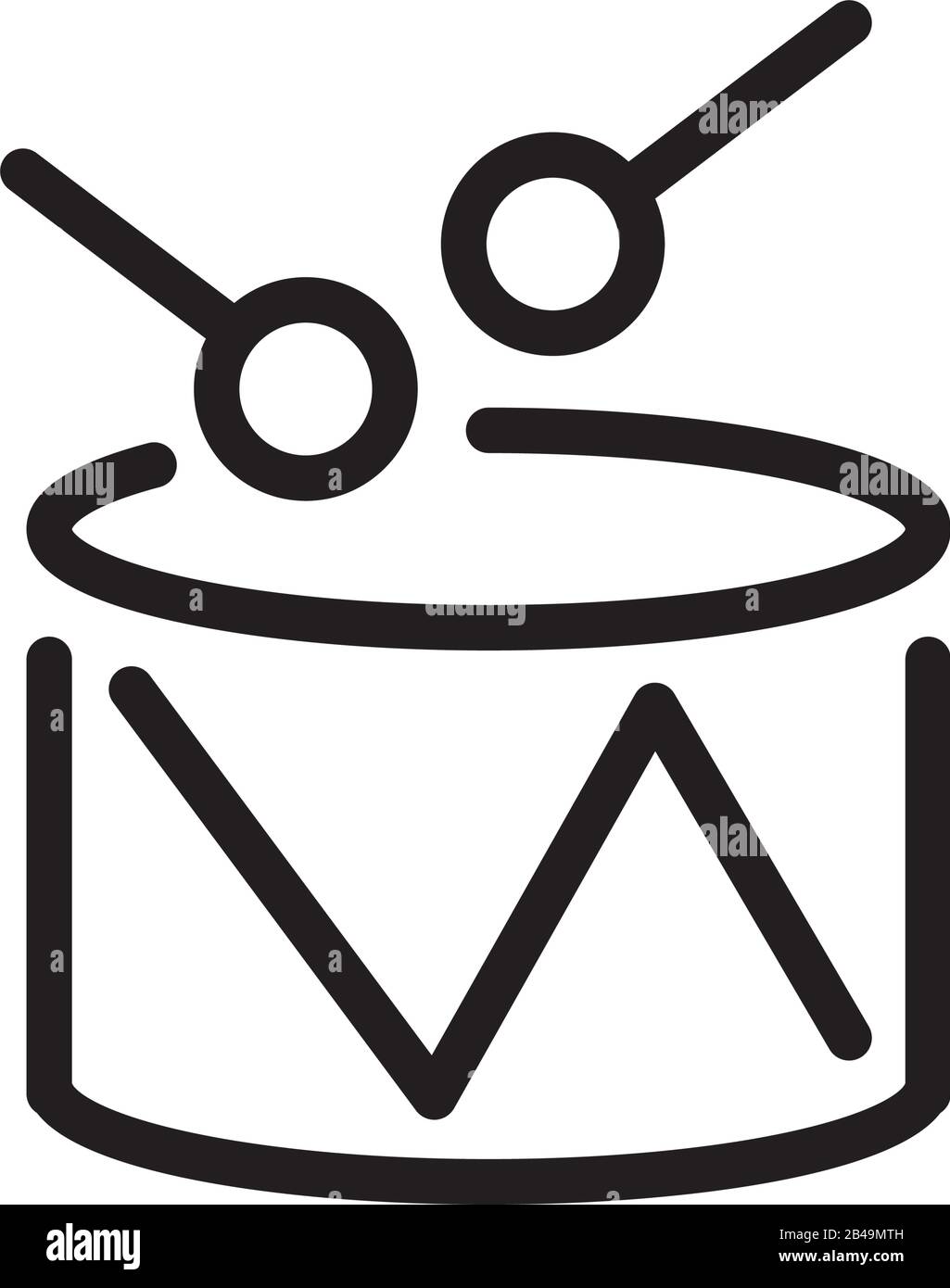 drum instrument line style icon Stock Vector Image & Art - Alamy
