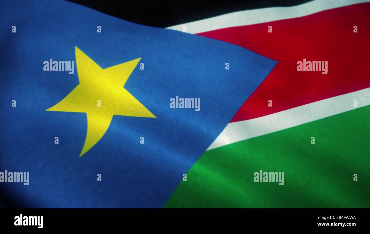 Flag south sudan animated background hi-res stock photography and ...