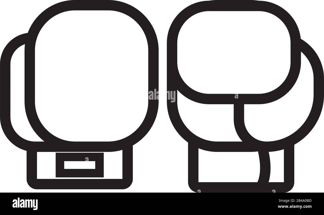 sport boxing gloves line icon Stock Vector Image & Art Alamy