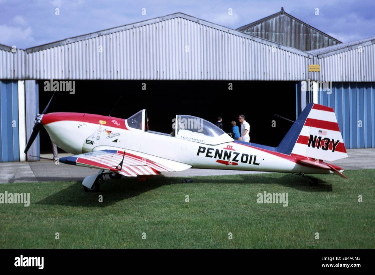 A De Havilland Canada DHC-1A Super Chipmunk at Sywell, Northamptonshire, in 1970 Stock Photo