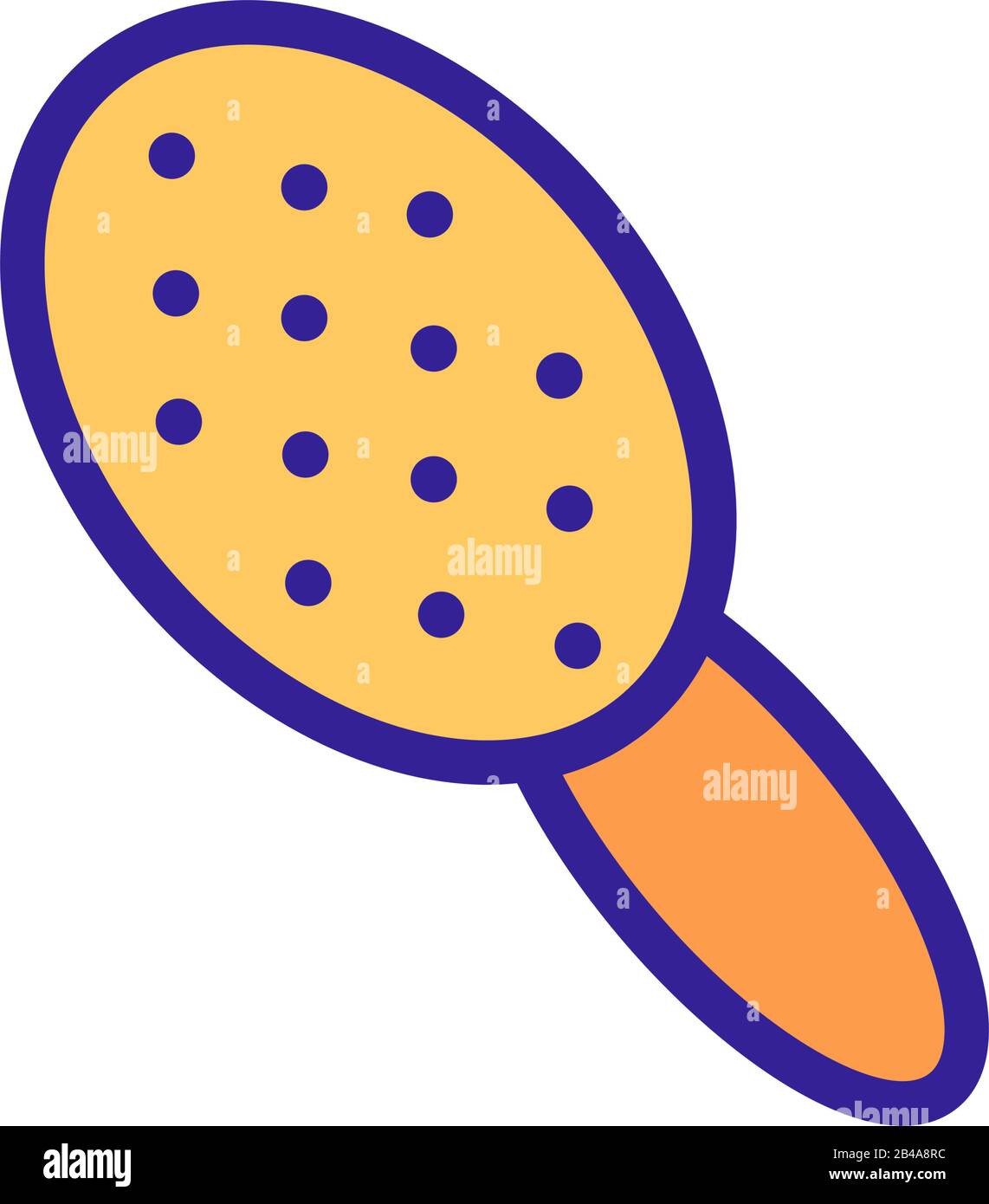 pet comb icon vector. Isolated contour symbol illustration Stock Vector