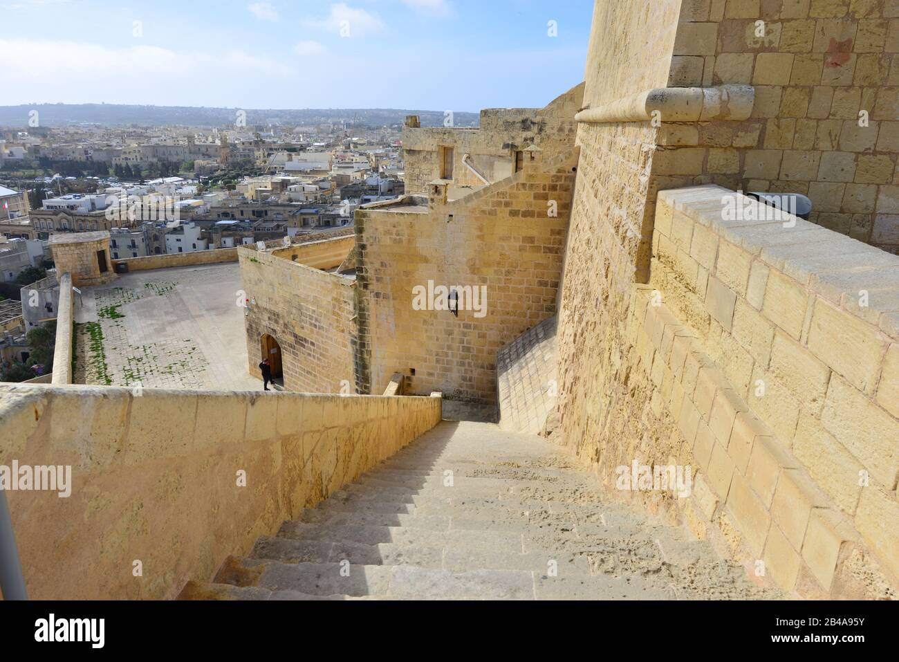 The Cittadella at Gozo. Stock Photo