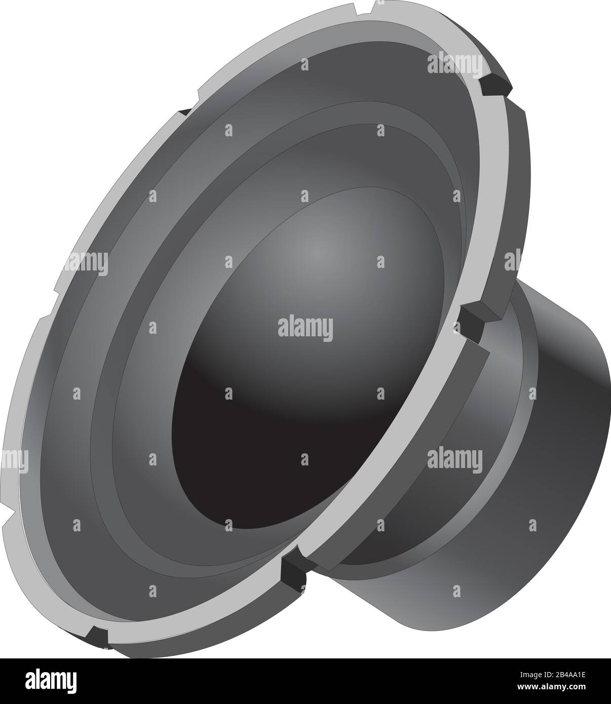 Illustration of speaker, with white background vector Stock Vector