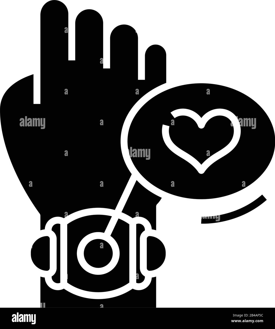 Smart device black icon, concept illustration, vector flat symbol ...