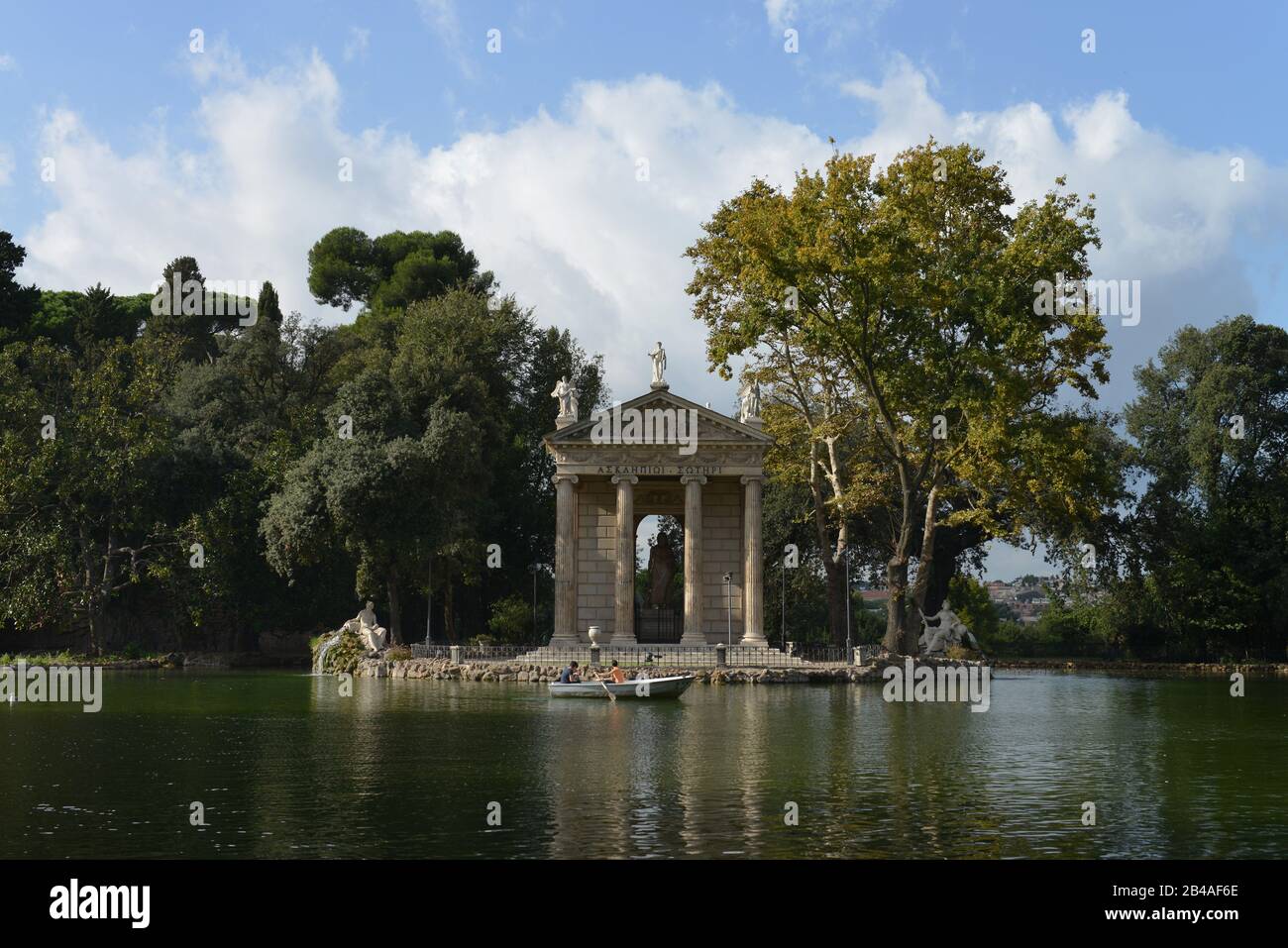 Aesculapius-Tempel, Park, Villa Borghese, Rom, Italien Stock Photo