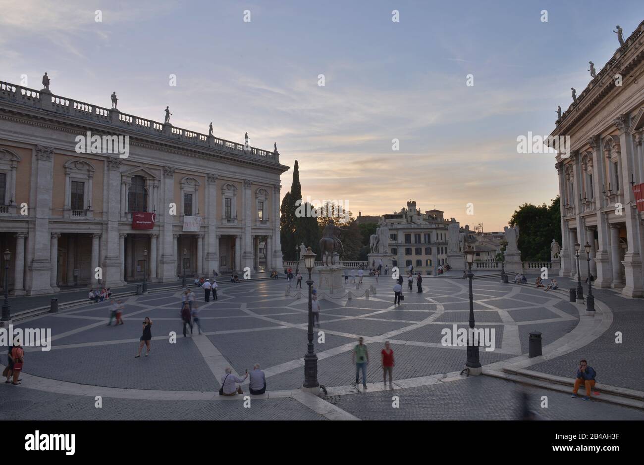 Kapitolsplatz, Rom, Italien Stock Photo