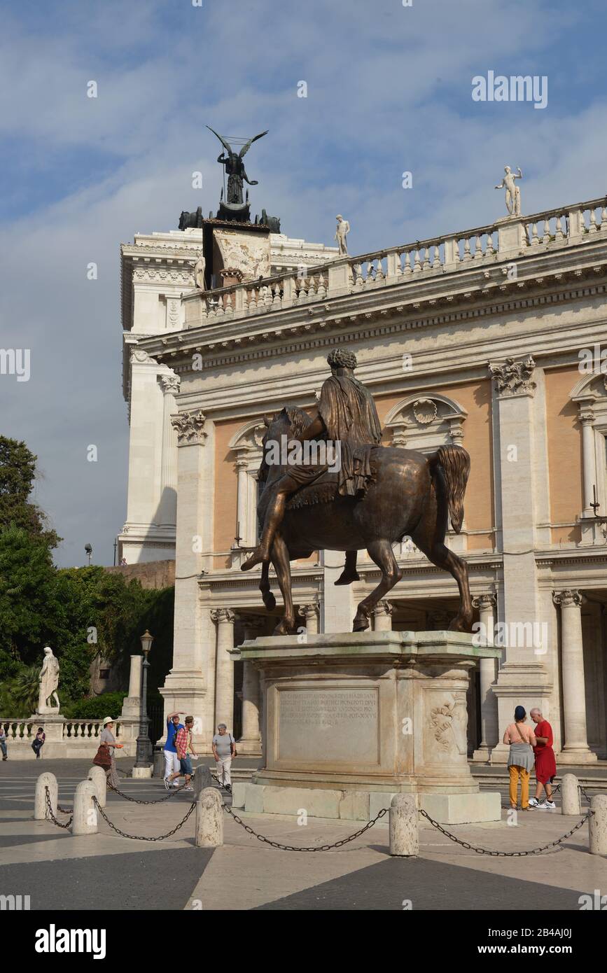 Kapitolsplatz, Rom, Italien Stock Photo