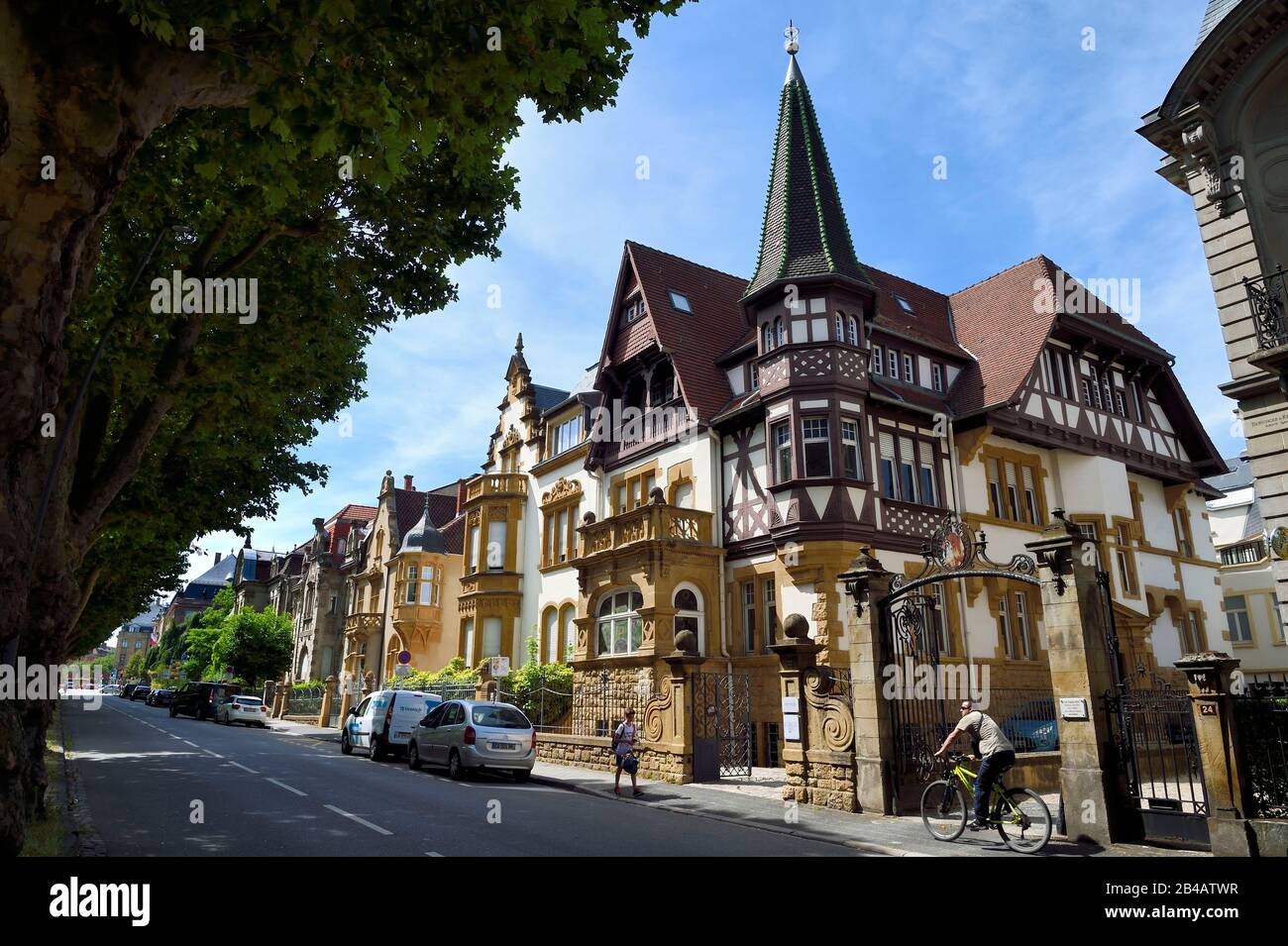 France, Moselle, Metz, Imperial district, Jugendstil villa of Madame Widow  Salomon also called House Heler on 20-22 Avenue Foch Stock Photo - Alamy