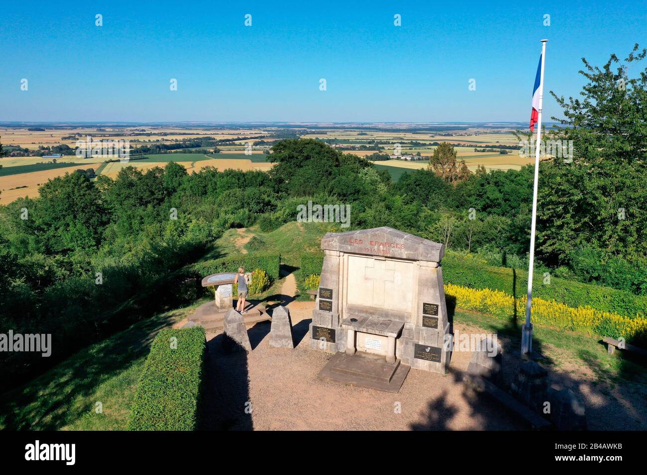 France, Meuse, Lorraine Regional Park, Cotes de Meuse, Les Eparges