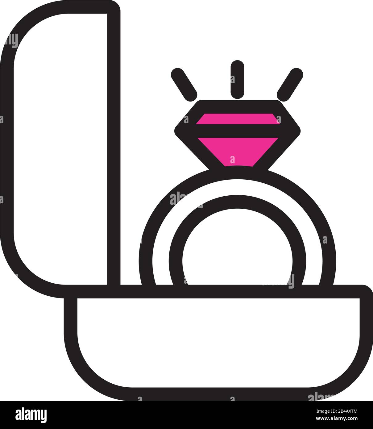 proposal ring love line style icon Stock Vector Image & Art - Alamy