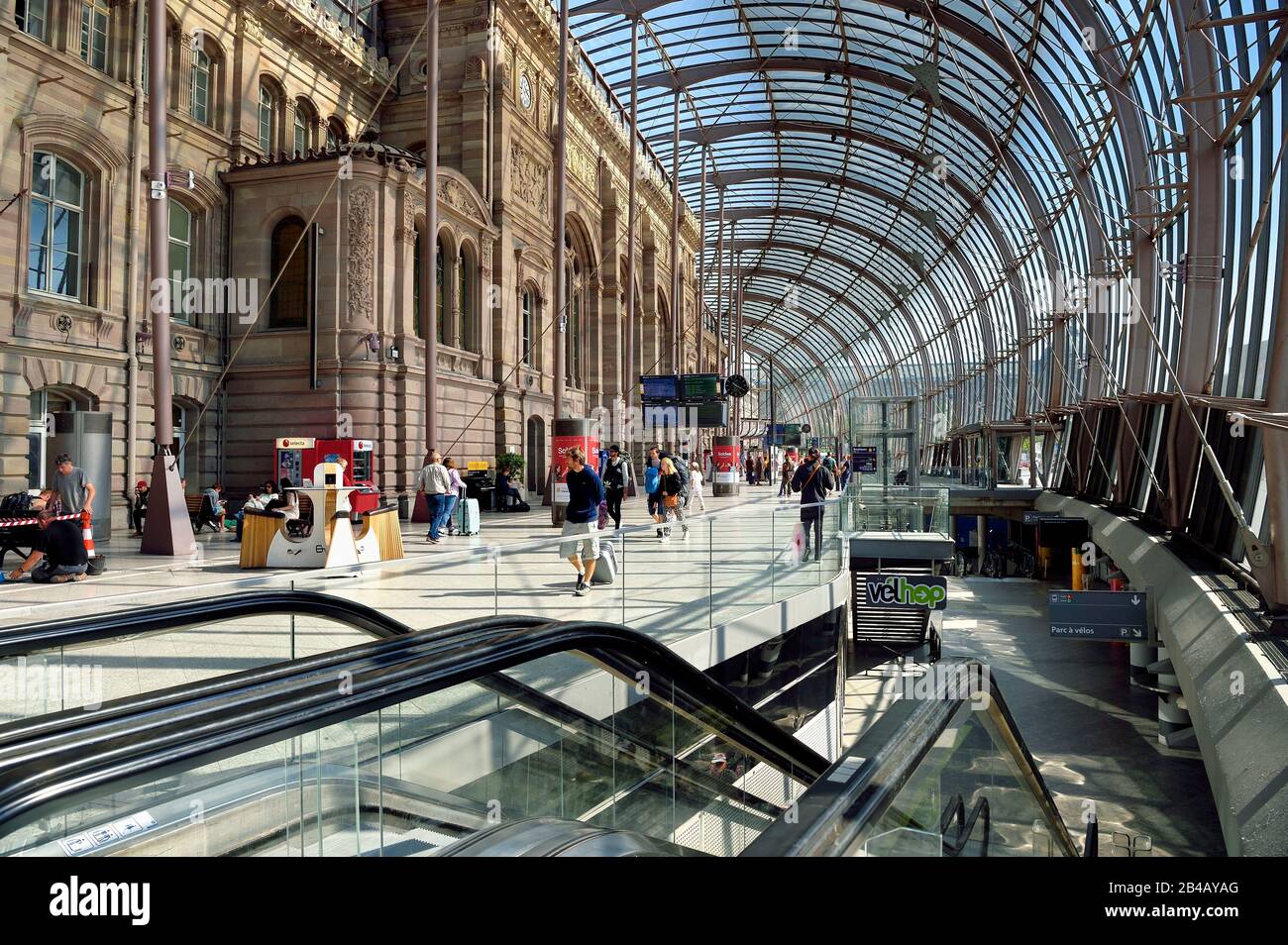 France, Bas Rhin, Strasbourg, canopy of the train station by the architect  Jean-Marie Duthilleul of the Arep architecture firm Stock Photo - Alamy