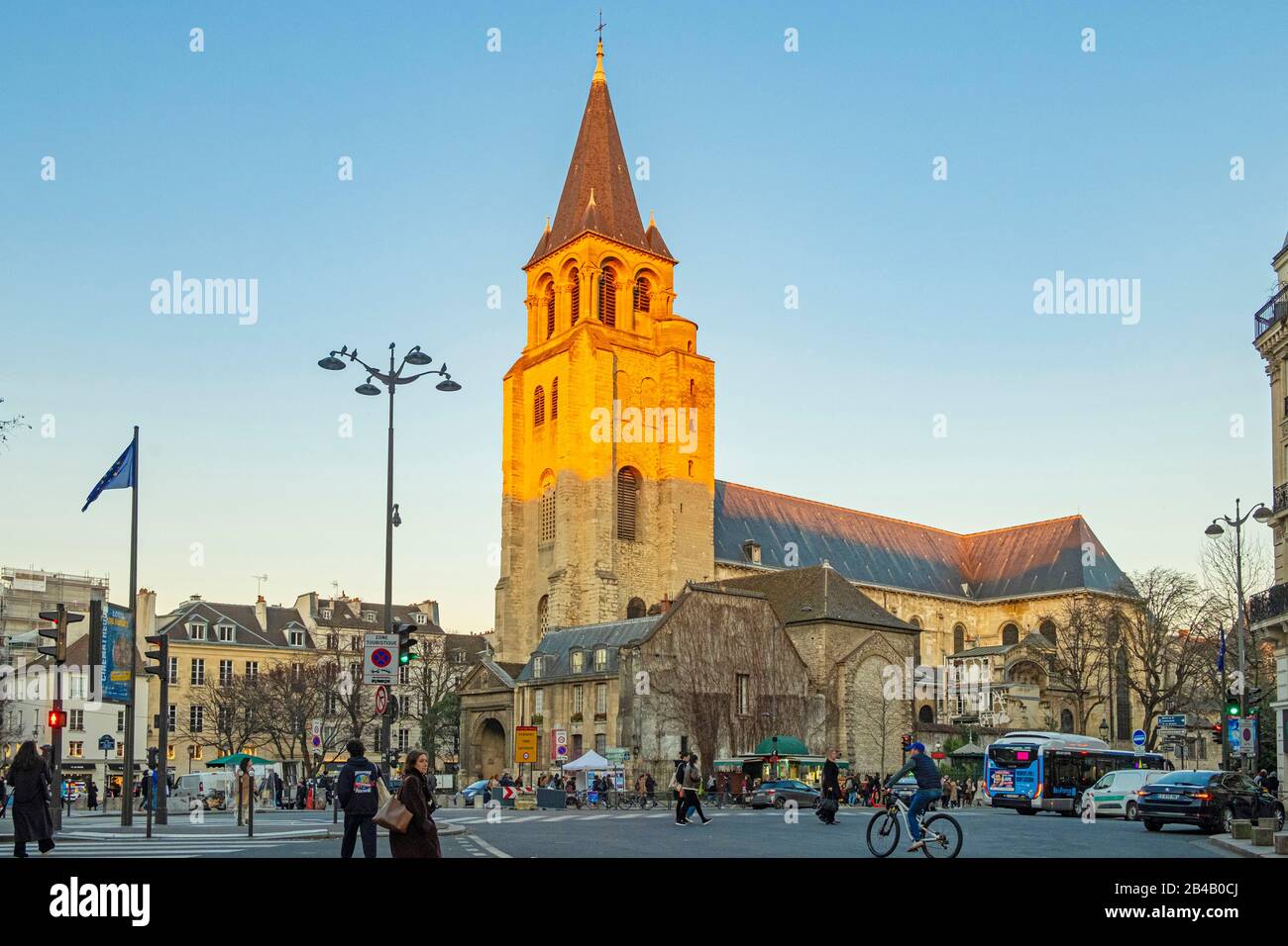 France, Paris, Saint-Germain district, the Saint-Germain-des-Près ...