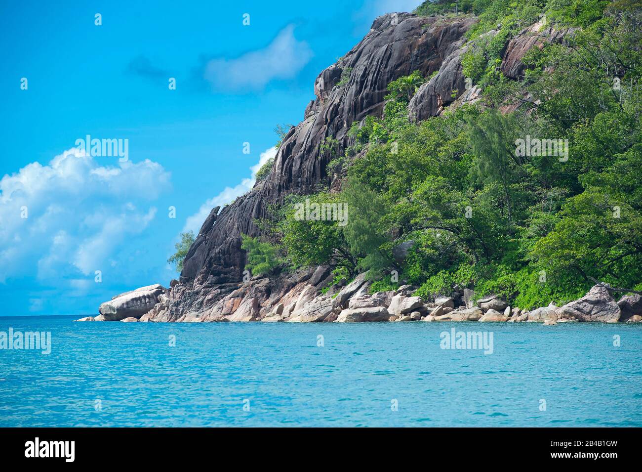 Seychelles, Praslin Island, Caiman Point on Curieuse Island Stock Photo