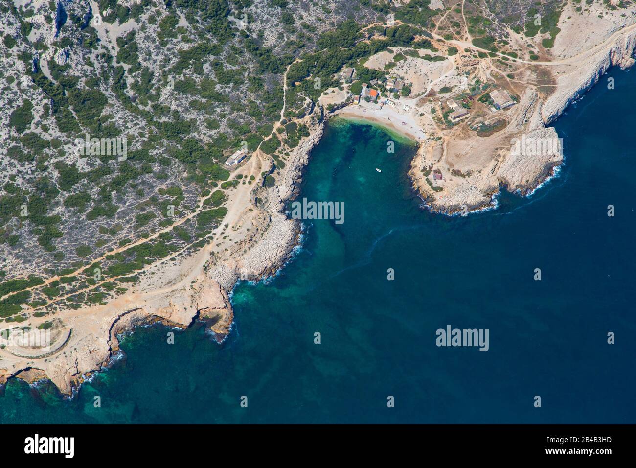 France, Bouches du Rhone, Marseille and Cassis, Calanques National Park ...