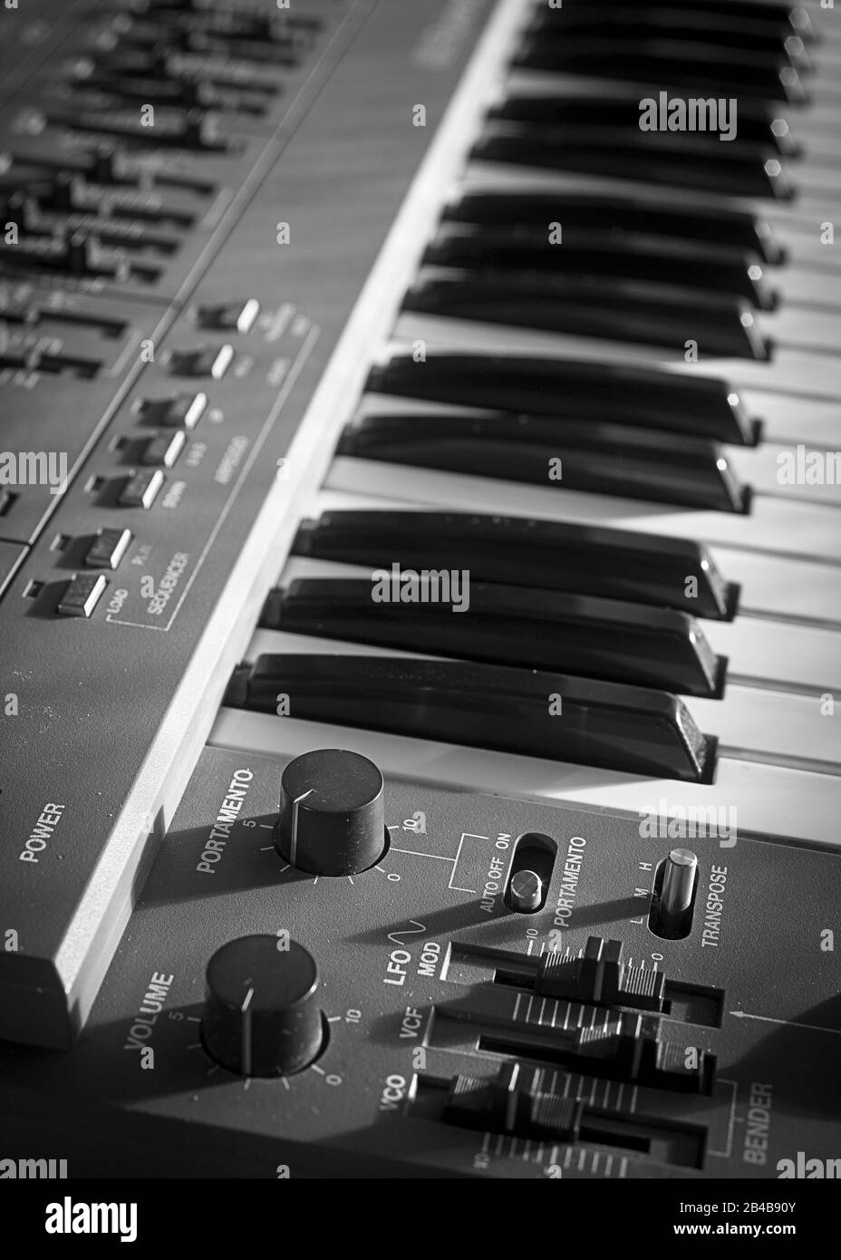 Roland SH101 Analogue Synthesiser Stock Photo