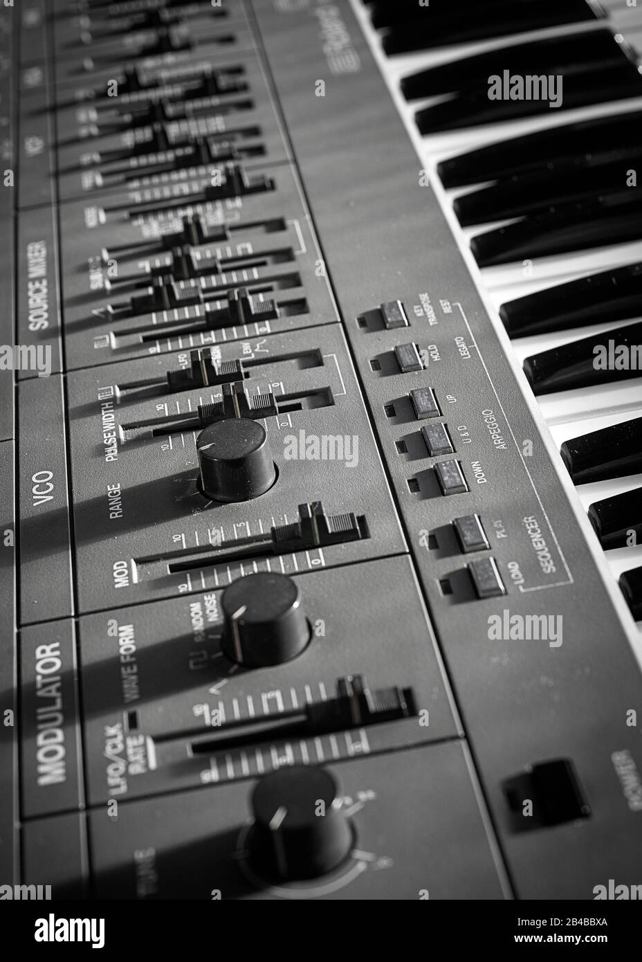 Roland SH101 Analogue Synthesiser Stock Photo