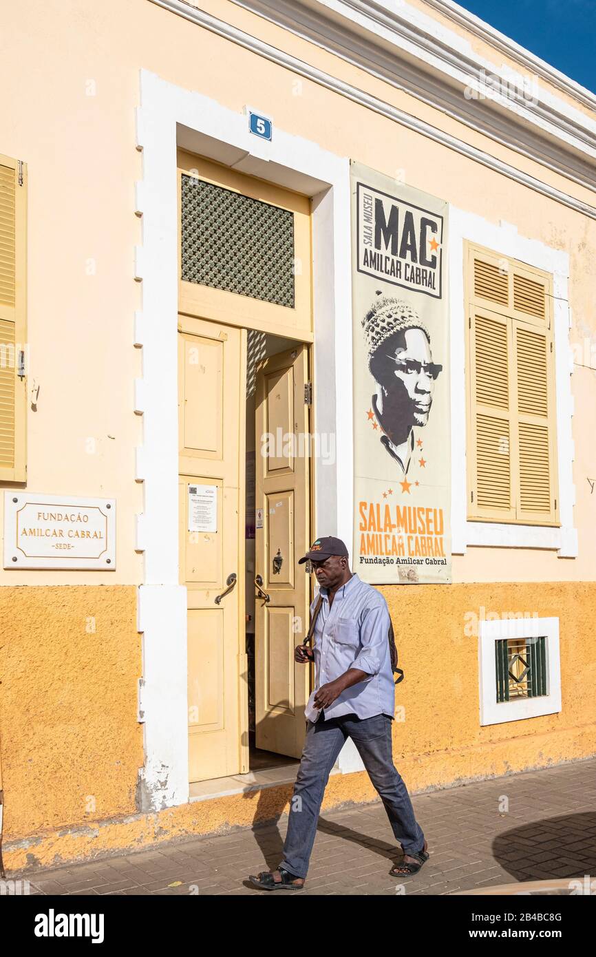 Cape Verde, Santiago island, Praia, capital of Cape Verde, Plateau (or Plato) district, Amilcar Cabral museum, father of the Independence of Cape Verde and Guinea-Bissau Stock Photo