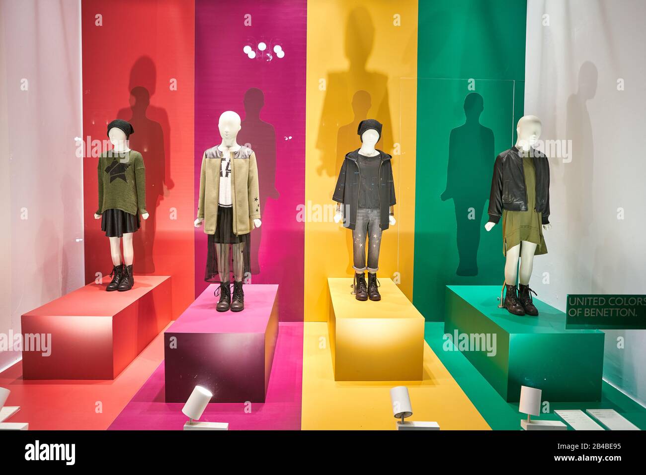 MILAN, ITALY - CIRCA NOVEMBER, 2017: display window at United Colors of  Benetton store in Milan Stock Photo - Alamy