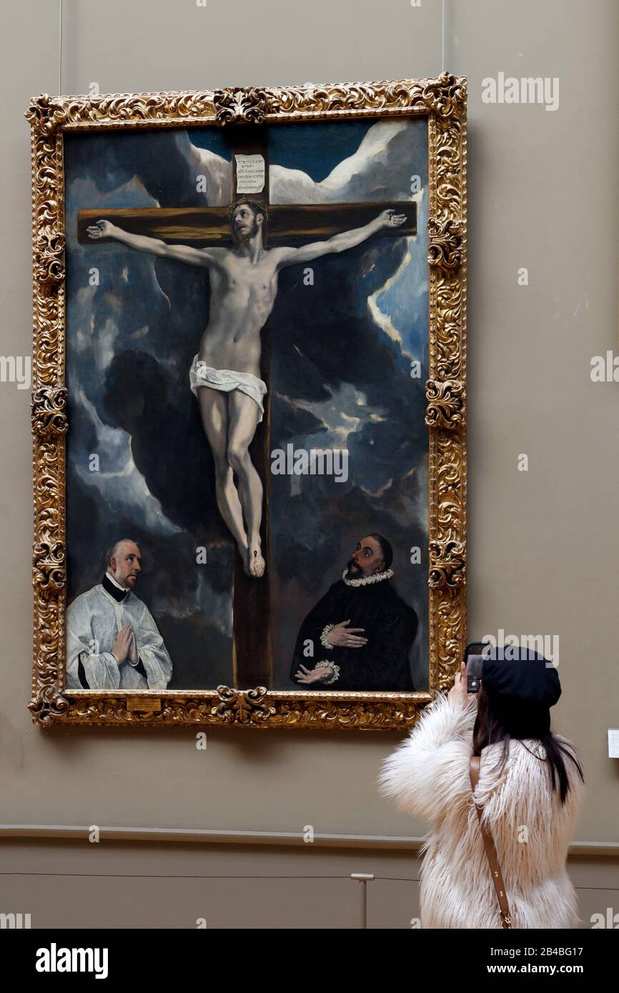 France, Paris, UNESCO World Heritage Site, Louvre museum, Spanish