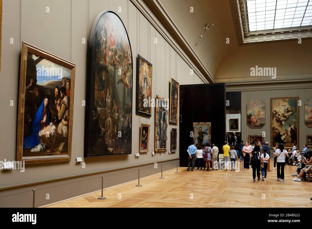 France, Paris, UNESCO World Heritage Site, Louvre museum, Spanish