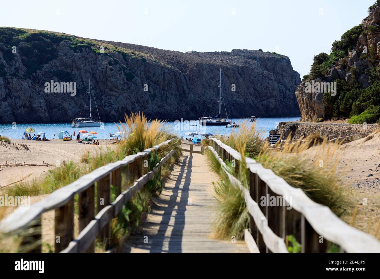 Italy, Sardinia, Carbonia Iglesias province, Buggerru, Cala Domestica cove Stock Photo