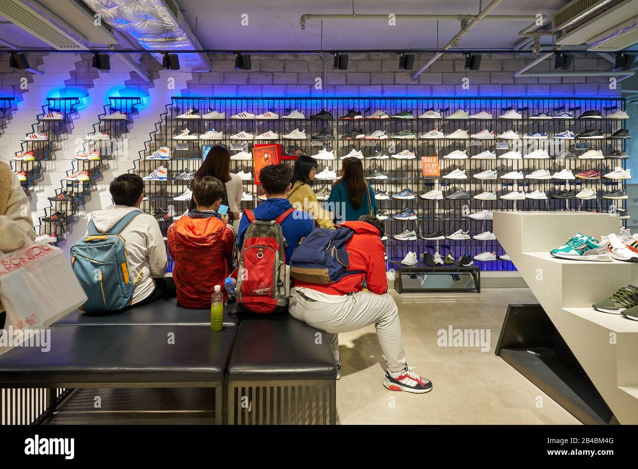 HONG KONG, CHINA - CIRCA JANUARY, 2019: interior shot of Adidas store in  Hong Kong Stock Photo - Alamy
