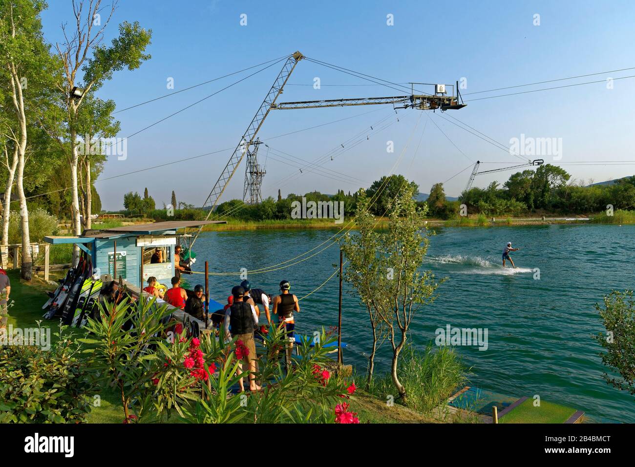France, Var, Frejus, Puget sur Argens, South Wake Park is a water lift and  bar Stock Photo - Alamy