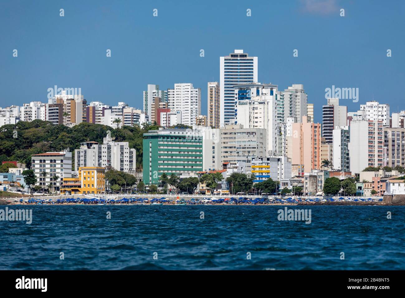 Brazil, State Of Bahia, Salvador De Bahia, From The Bay Of All Saints ...