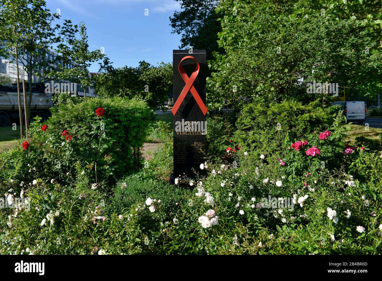 AIDS-Denkmal, Martin-Luther-Strasse, Schoeneberg, Berlin, Deutschland Stock Photo