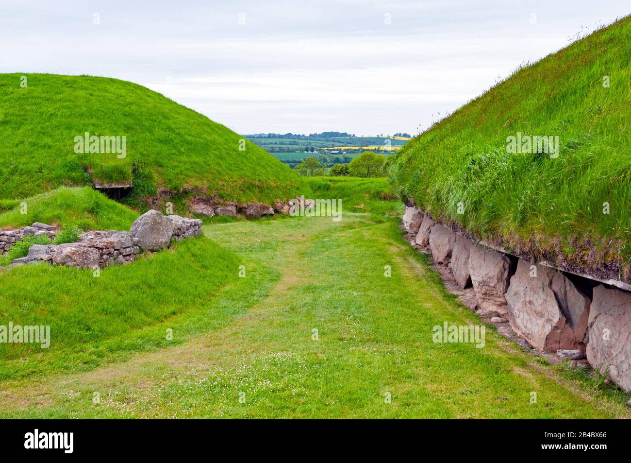 Knowth prehistoric site, County Meath, Ireland Stock Photo Alamy