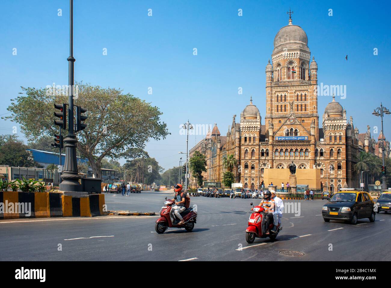 Flora Fountain now Hutatma Chowk and Oriental Insurance Building Bombay Mumbai Maharashtra India Stock Photo