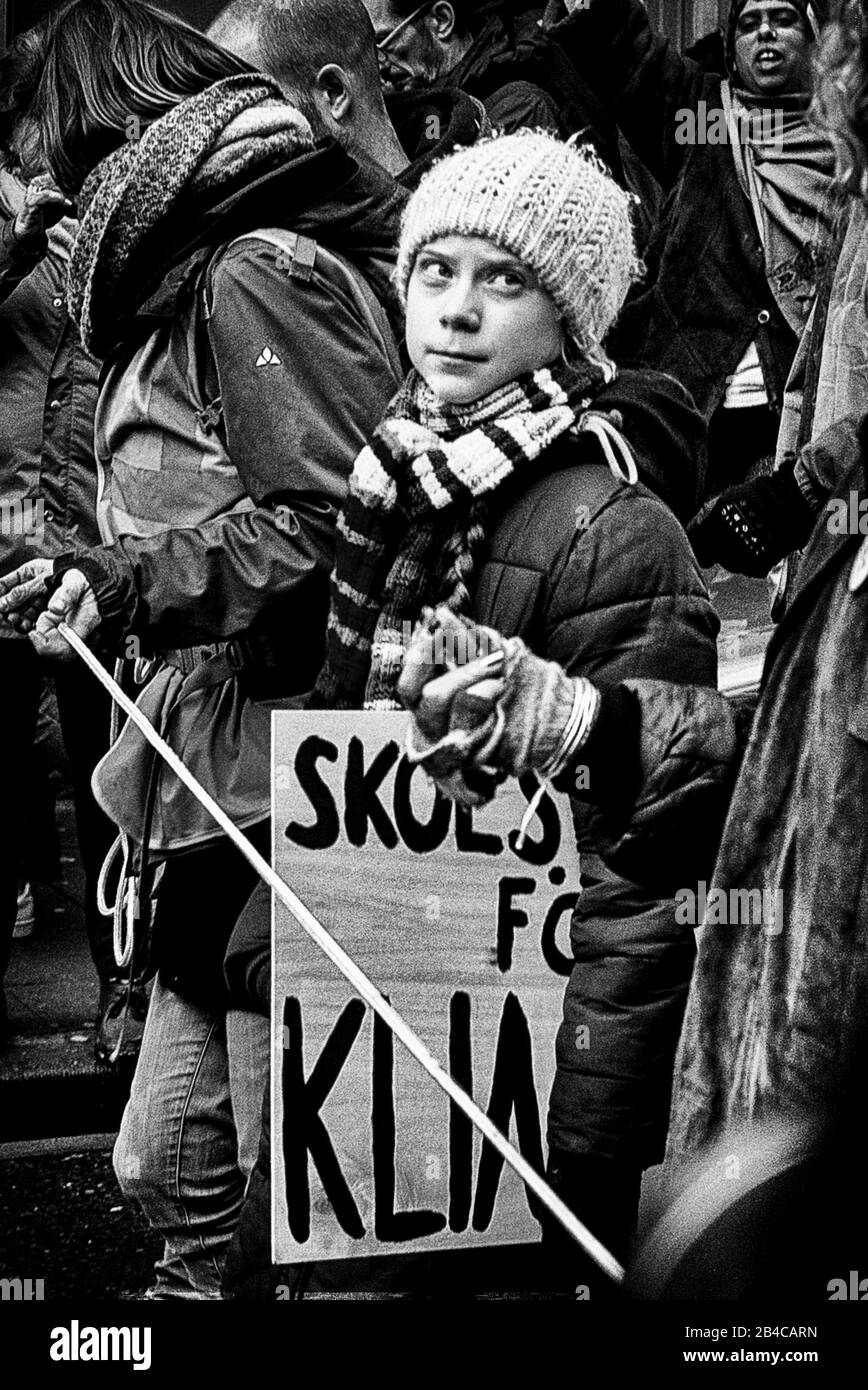 Greta thunberg Black and White Stock Photos & Images - Alamy
