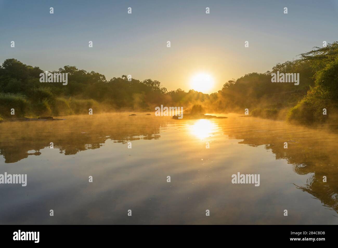 Masai mara landscape with river hi-res stock photography and images - Alamy