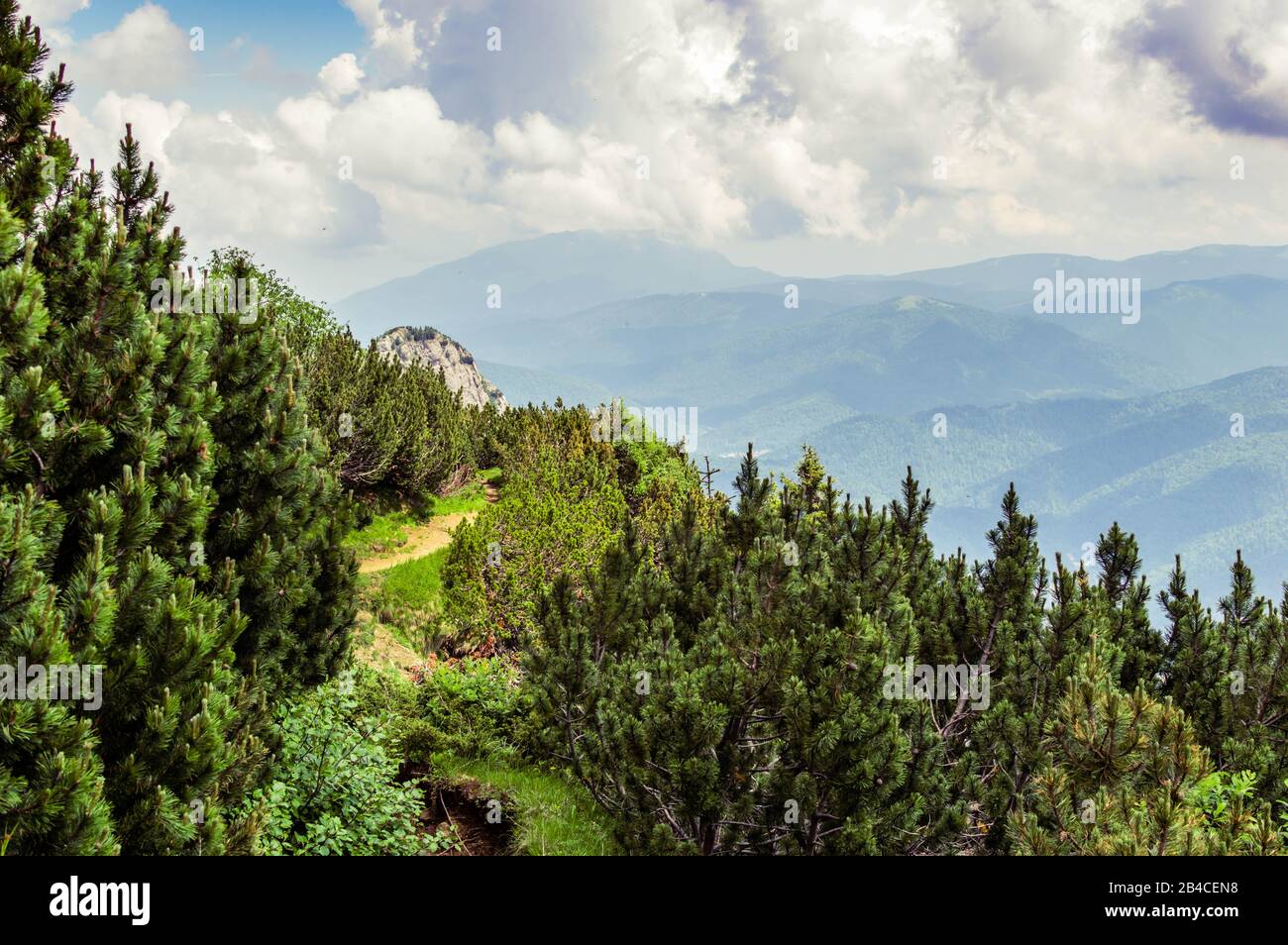 Beautiful mountain path in a beautiful landscape Stock Photo - Alamy