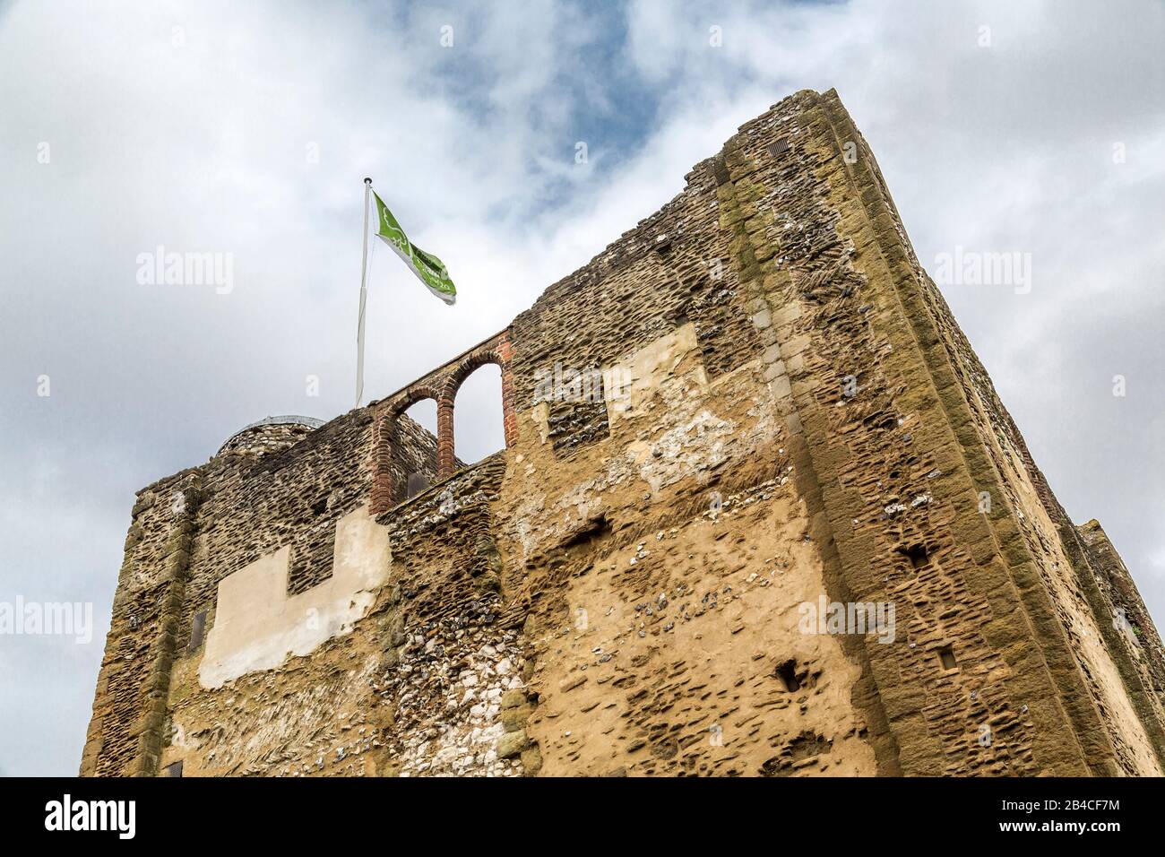 The Great tower of Guildford Castle, Surrey, England. Stock Photo