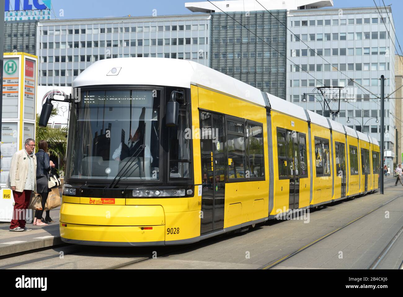 Strassenbahn, Alexanderplatz, Mitte, Berlin, Deutschland Stock Photo