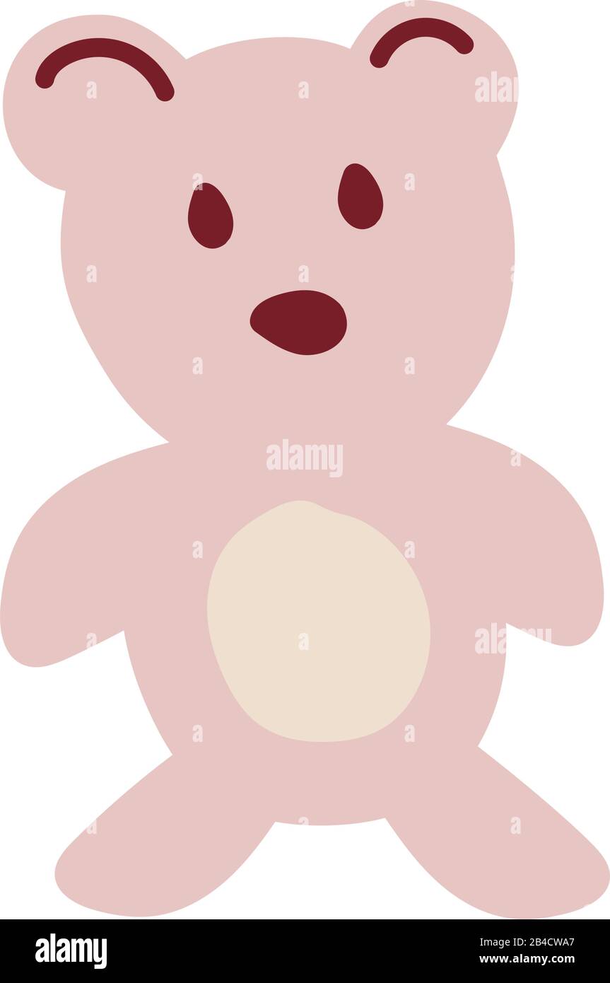 teddy bear on white background vector illustration design Stock Vector ...