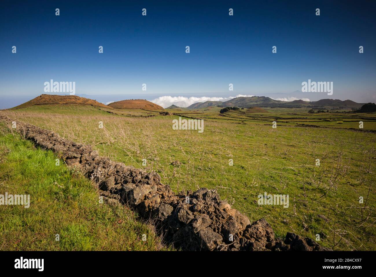 Spain, Canary Islands, El Hierro Island, San Andres, fileds Stock Photo