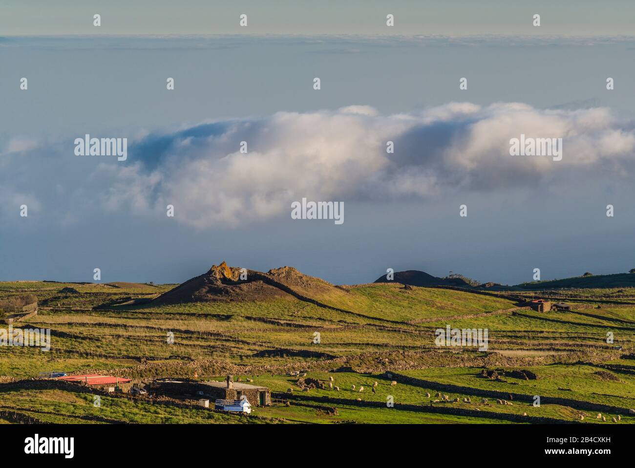 Spain, Canary Islands, El Hierro Island, San Andres, elevated island landscape Stock Photo