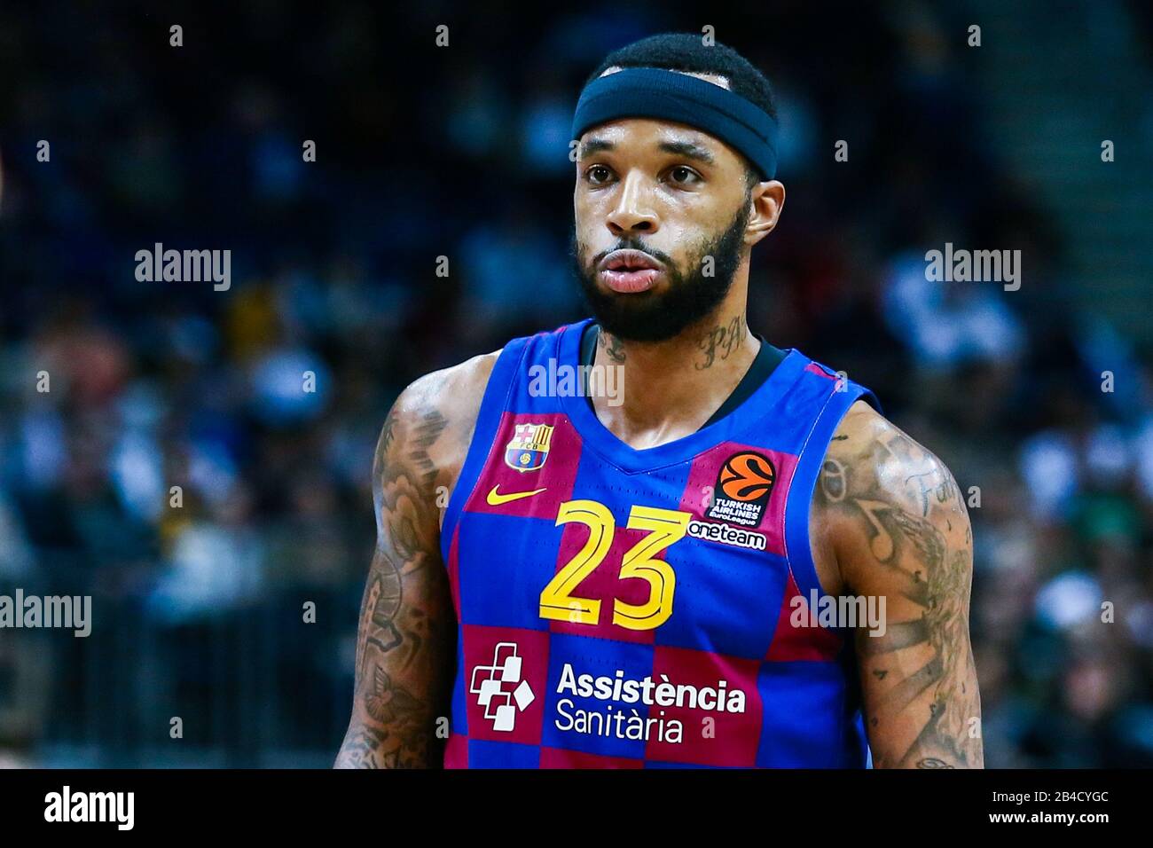 Berlin, Germany, March 04, 2020:Basketball player Malcolm Delaney of FC Barcelona Basketball during the EuroLeague basketball match Stock Photo