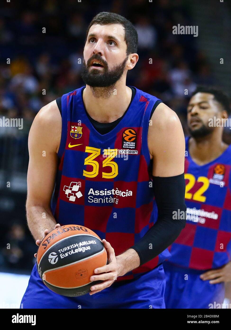 Berlin, Germany, March 04, 2020: Nikola Mirotic of FC Barcelona Basketball  during the EuroLeague basketball match between Alba Berlin and FC Barcelona  Stock Photo - Alamy