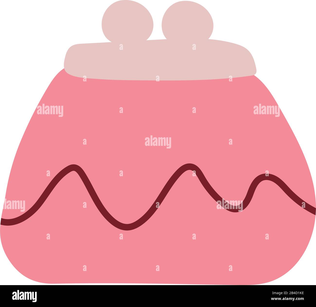 coin purse on white background vector illustration design Stock Vector