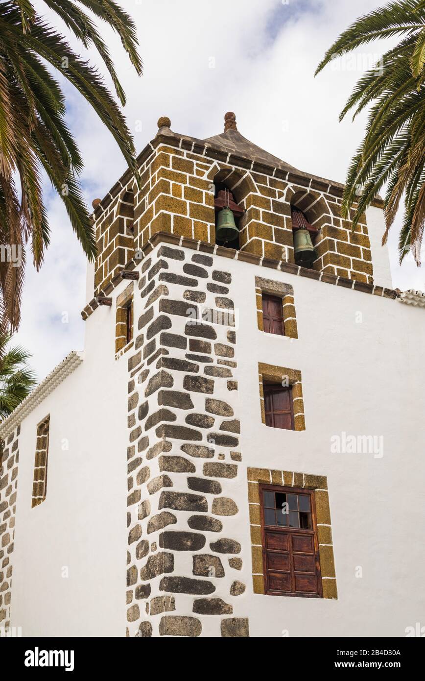 Spain, Canary Islands, La Palma Island, San Andres, Iglesia de San Andres church, built in 1515 Stock Photo