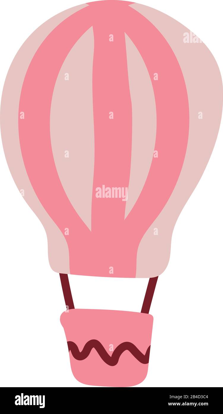 hot air balloon on white background vector illustration design Stock Vector