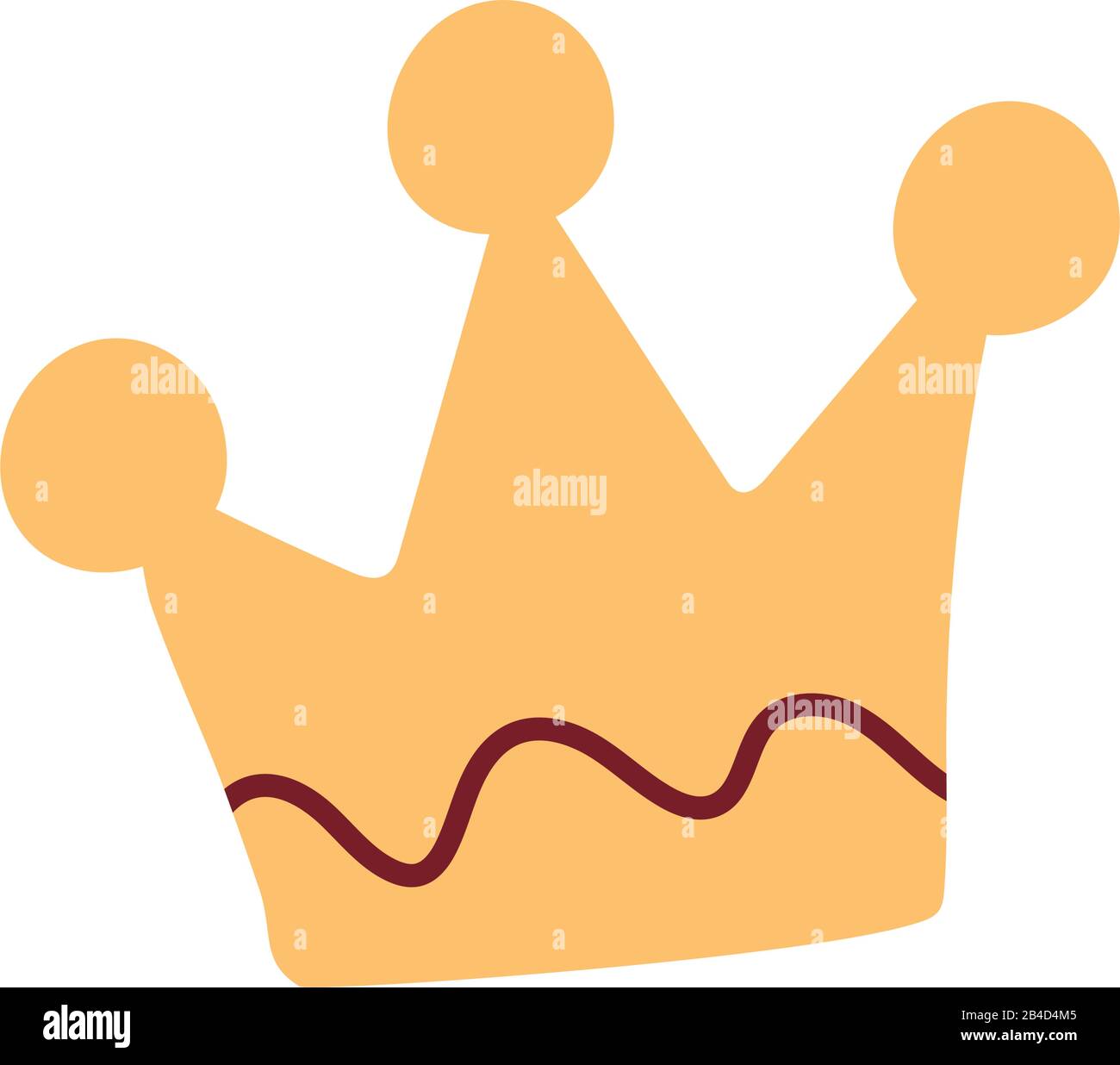 golden crown on white background vector illustration design Stock ...
