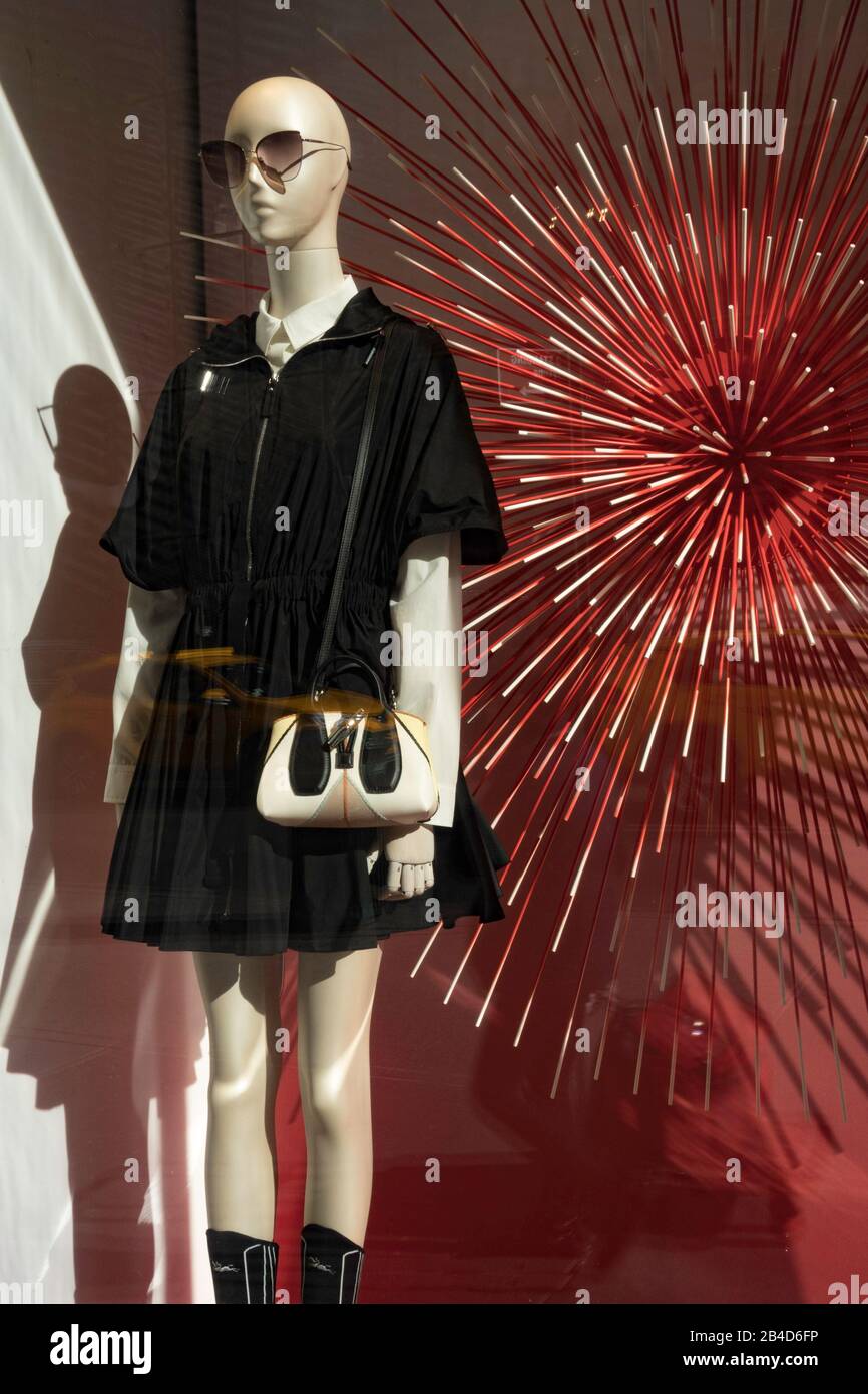 French luxury leather goods company Storefront on Fifth Avenue, NYC